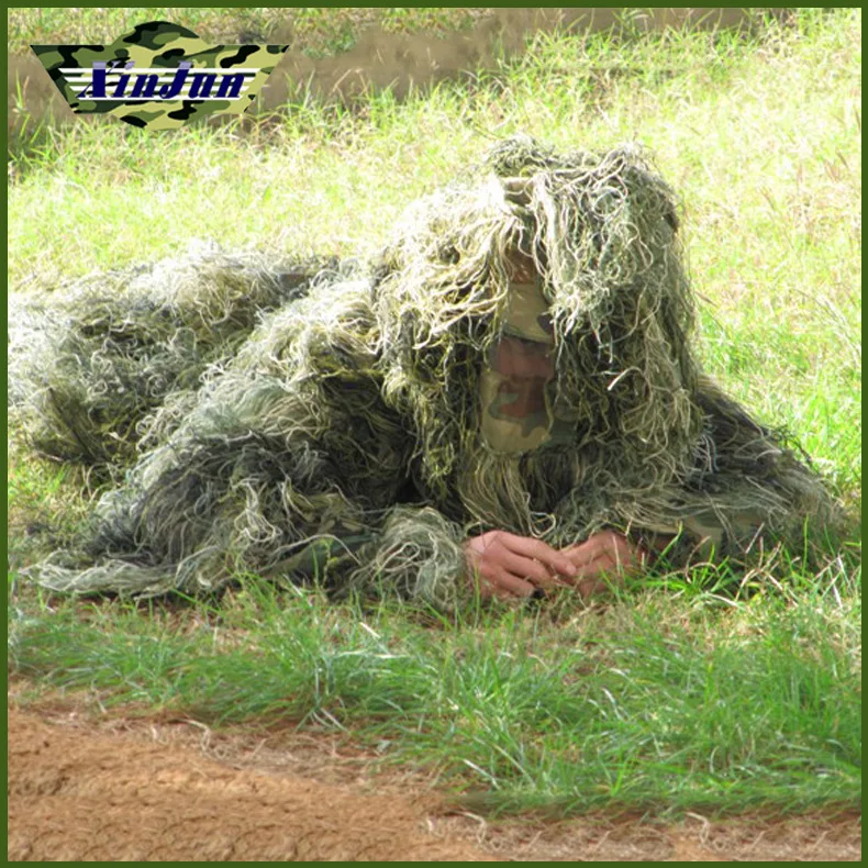 Outlife Hunting Ghillie Suit Military Tactical Ghillie Suit Camouflage Cloak Jungle Desert Woodland Sniper Birdwatching Poncho Outlife Hunting Ghillie Suit Military Tactical Ghillie Suit Camouflage Cloak Jungle Desert Woodland Sniper Birdwatching Poncho