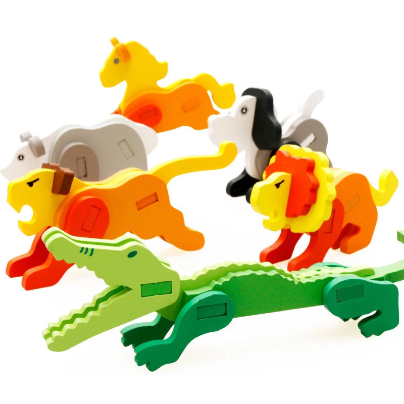Montessori Toys Educational Wooden Toys for Children Early Learning Kids Exercise Intelligence 3D Puzzle Teaching Aids Montessori Toys Educational Wooden Toys for Children Early Learning Kids Exercise Intelligence 3D Puzzle Teaching Aids