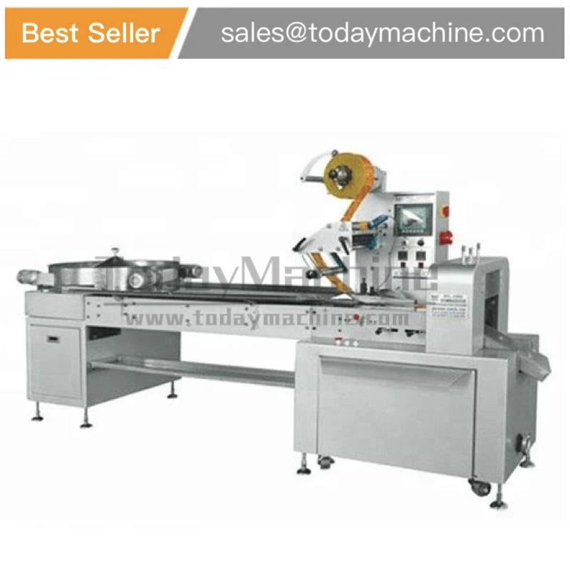 

Style Rotary Chocolate Bar Protein Cookies Automatic Flow Packing Machine, liquid paste packager