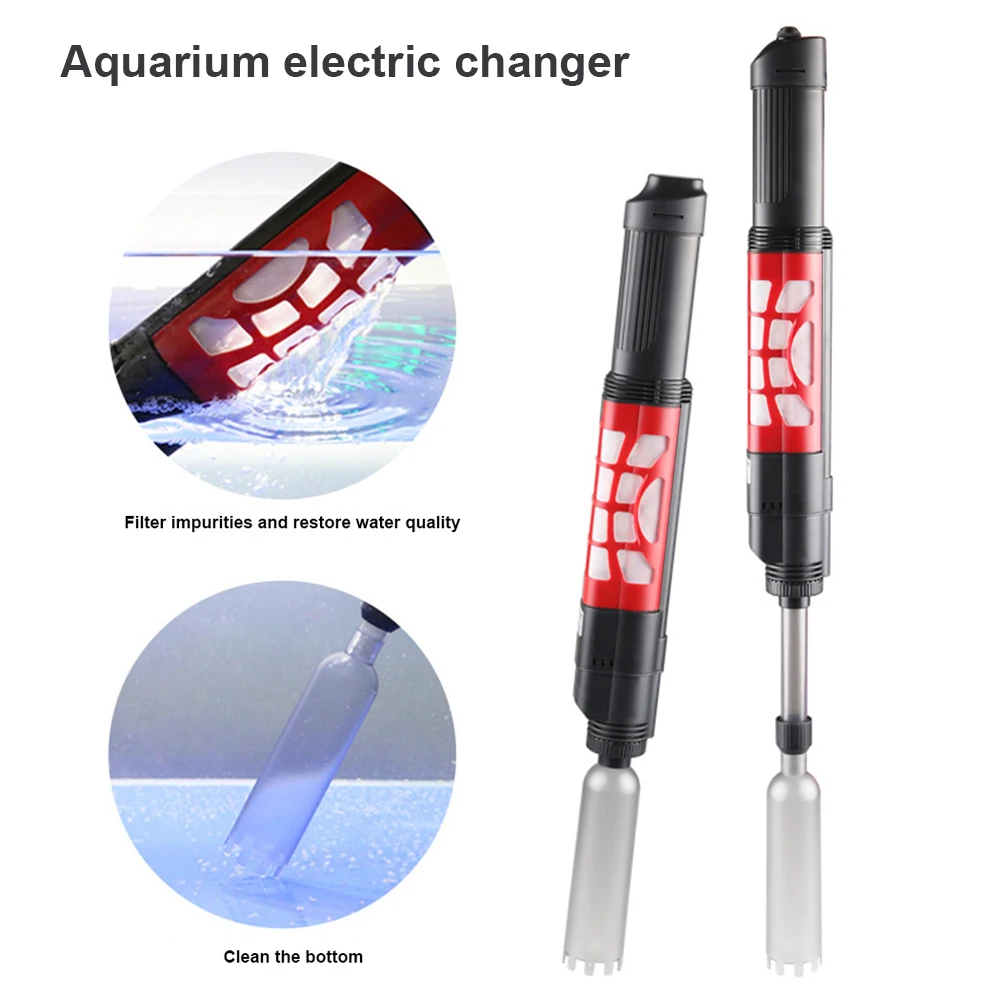 

Aquarium Gravel Cleaner Sludge Extractor Rechargeable Handheld Automatic Water Changer for Fish Tank GHS99