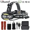 Litwod-lampe frontale Z25, lampe torche frontale pour recherche de camping, 4 x T6 + 2 x COB + 2 x rouge LED ► Photo 1/6