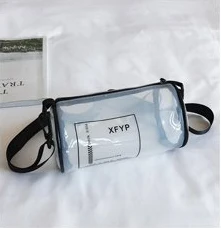 

Women Mesh PVC Makeup Bag Travel Cosmetic Case Female Fashion Hanging Storage Transparent Letter Organizer