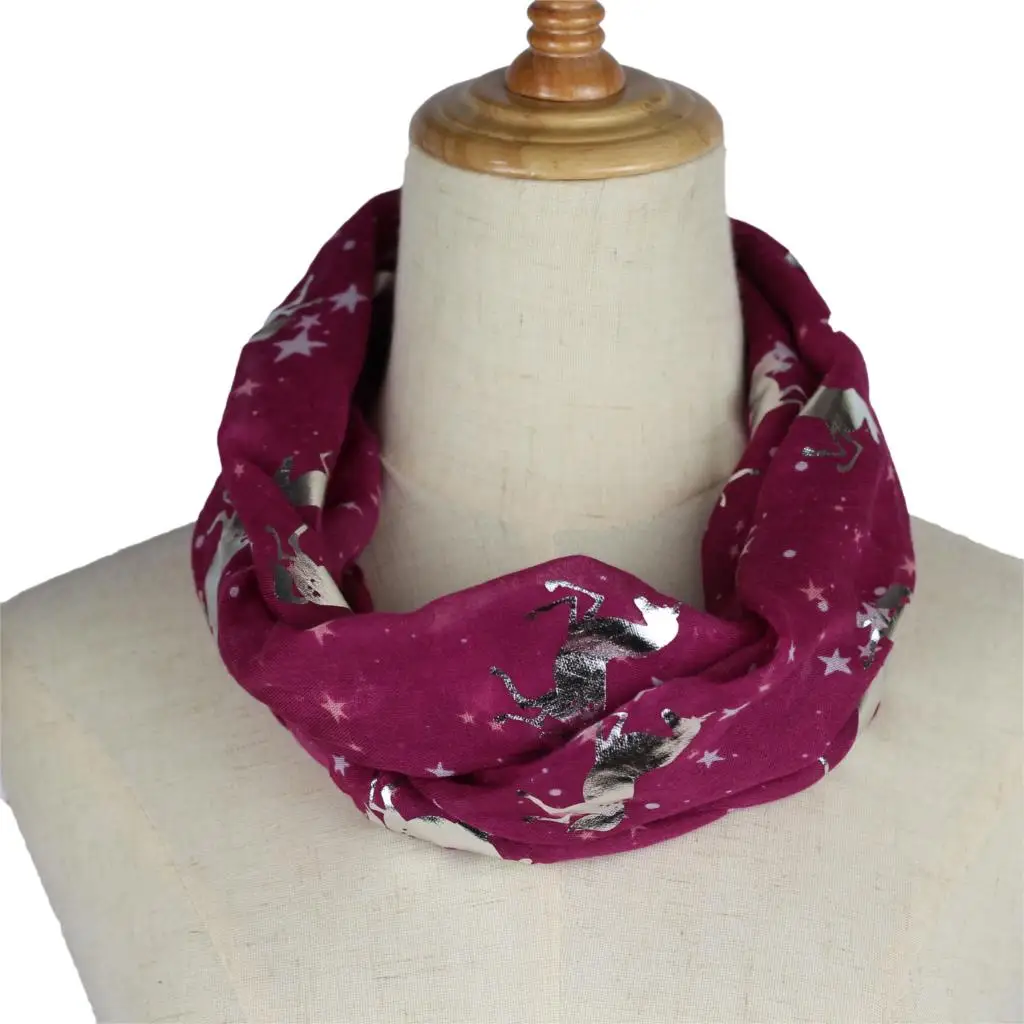 

spring summer Women infinity Scarf Bronzing horse Loop Neckerchief Echarpe Foulard Collar Scarves hijab scarf