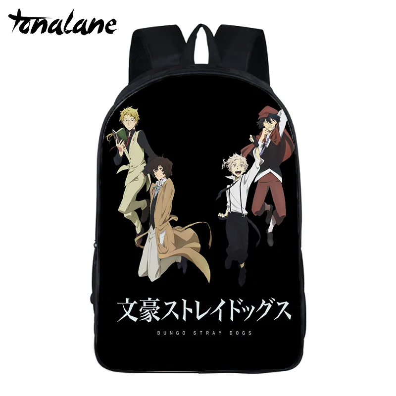 Аниме бангоу страй собаки Сезон 3 рюкзак для женщин и мужчин Harajuku школьные сумки для подростков девочек мальчиков Dazai Chuya дорожные сумки - Цвет: 7