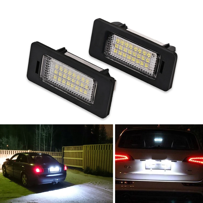 2 adet icin audi a4 led plaka aydinlatma isigi lambasi araba icin led plaka isiklari ampuller aydinlatma audi q5 a4 a5 a6 a7 tt tts rs ttrs car light bulb lightled a4 aliexpress