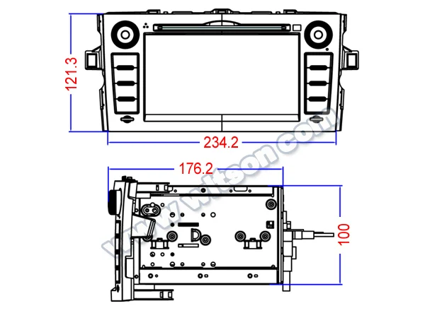 Discount 7" Android 8.0 Oreo OS Car DVD Multimedia Navigation GPS Radio for Toyota Auris E150 2006-2012 with External TPMS Module Support 3