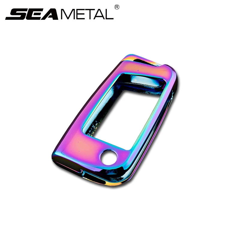 

SEAMETAL Car Key Cover Shell For VW Golf 7 MK7 Skoda Octavia A7 Seat Leon Ibiza Flip Folding Remote Key Case Accessories