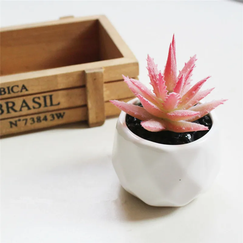 Flone Artificial Multi-layer Succulent Plant Bonsai Simulation Succulent Plant Green Plants Flower Home Room Leisure Decor Art (1)