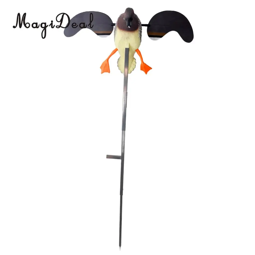 MagiDeal Hunting Duck Decoy Electric Flying Duck Decoy Remote Control Male Duck for Outdoor Kayaking Canoe Fishing Accessories