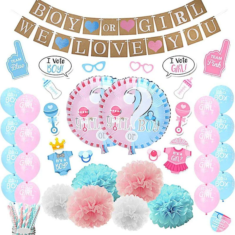 baby shower pink and blue theme