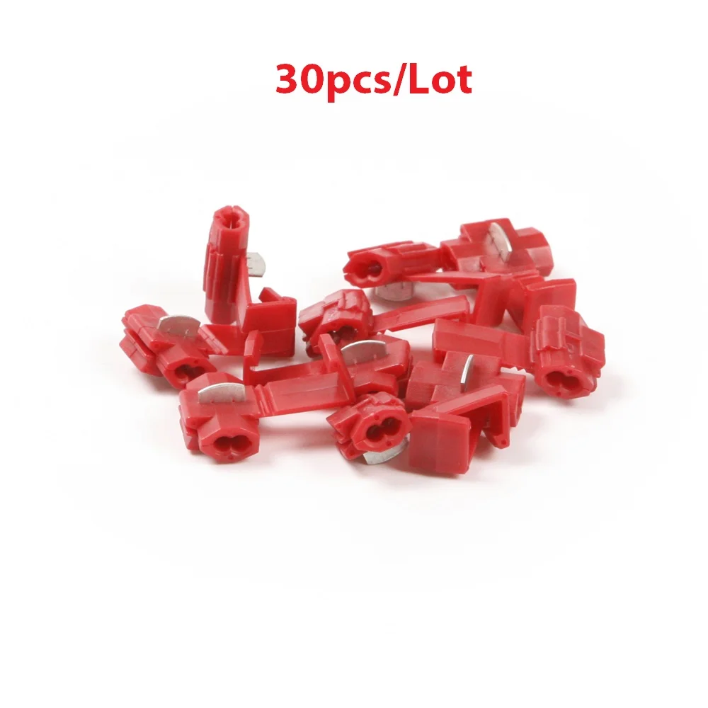Wholesale 30Pcs/Lot Red color Wire Connector wiring range from 22 To 18