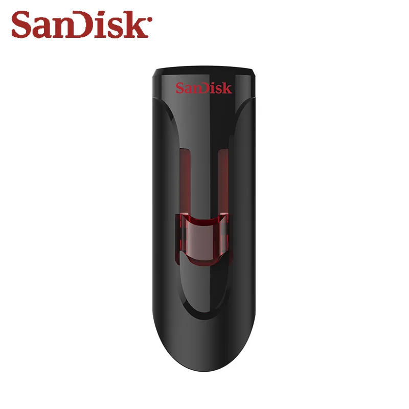 SanDisk CZ600 USB флэш-накопитель USB 3,0 Флешка 16 ГБ 32 ГБ 64 Гб 128 ГБ флэш-диск черная ручка-накопитель высокоскоростной u-диск регулируемый