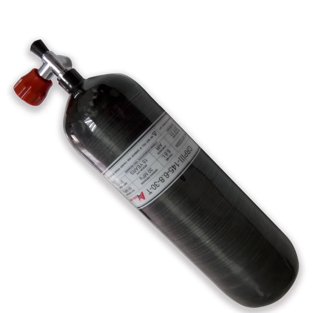 

AC36811 High Quality Diving Equipment 6.8LGB 30Mpa SCUBA Carbon Fiber Gas Cylinder for Compressed Air Gun To Hunt Drop Sipping
