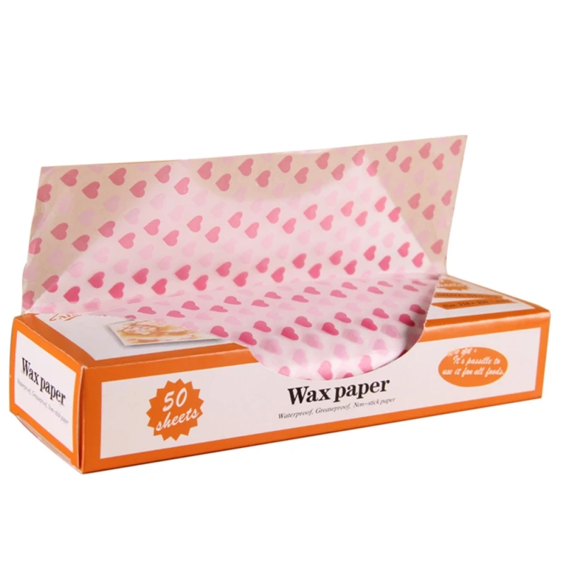 50Pcs/Lot Wax Paper Food Grade Grease Wrappers Wrapping For Bread Sandwich Burger Fries Oilpaper Baking Tools|Принадлежности для
