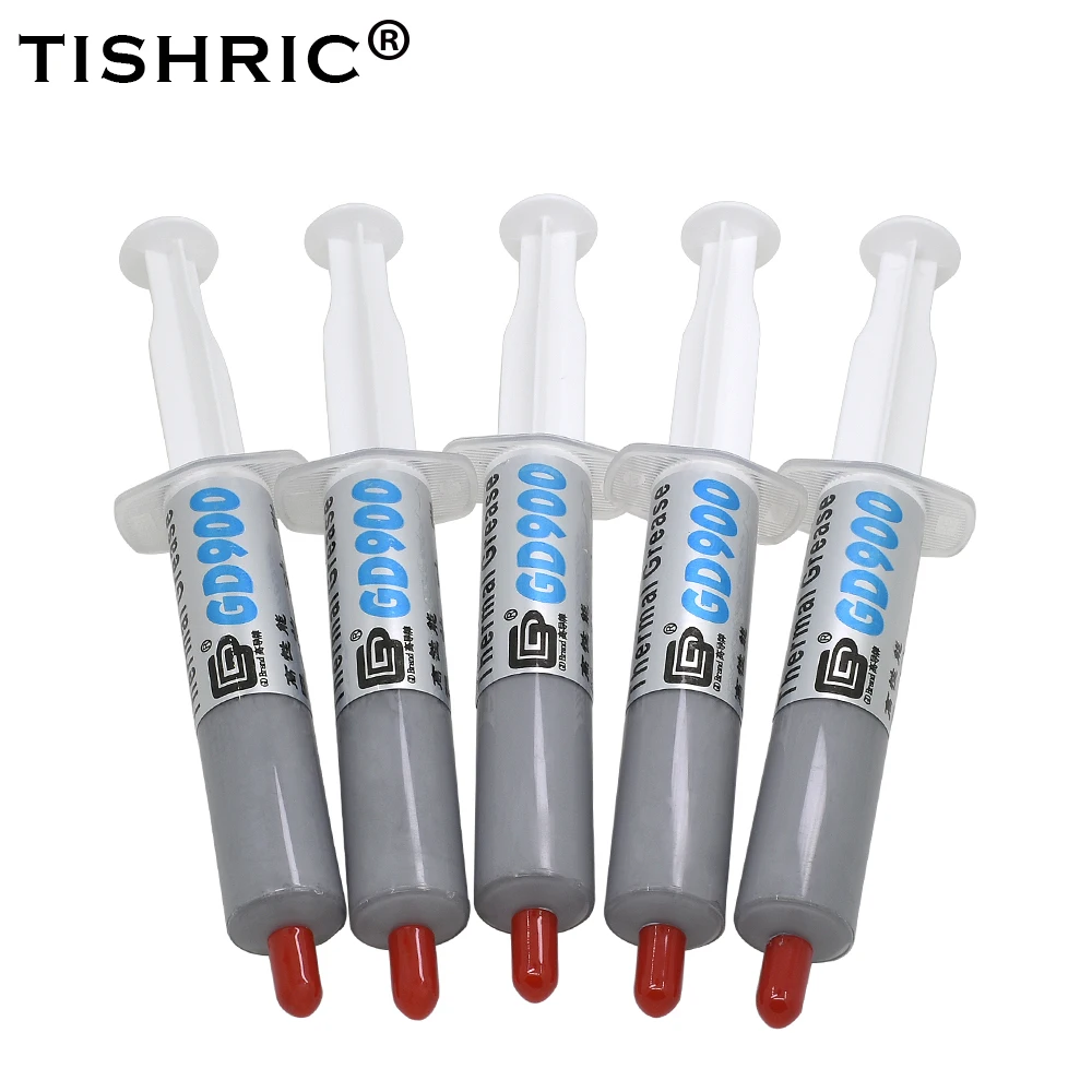 TISHRIC 5pcs 15g GD900 Thermal Grease Heatsink Paste For Cpu Processors Plaster PC Fan Cooling Cooler | Компьютеры и офис