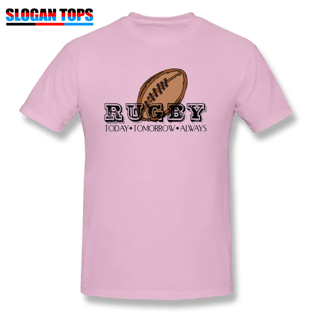 Rugby 2847 T-shirts Short Sleeve Summer Funny Man Summer Tops T Shirt Summer Top T-shirts O-Neck All Cotton Top Quality Rugby 2847 pink