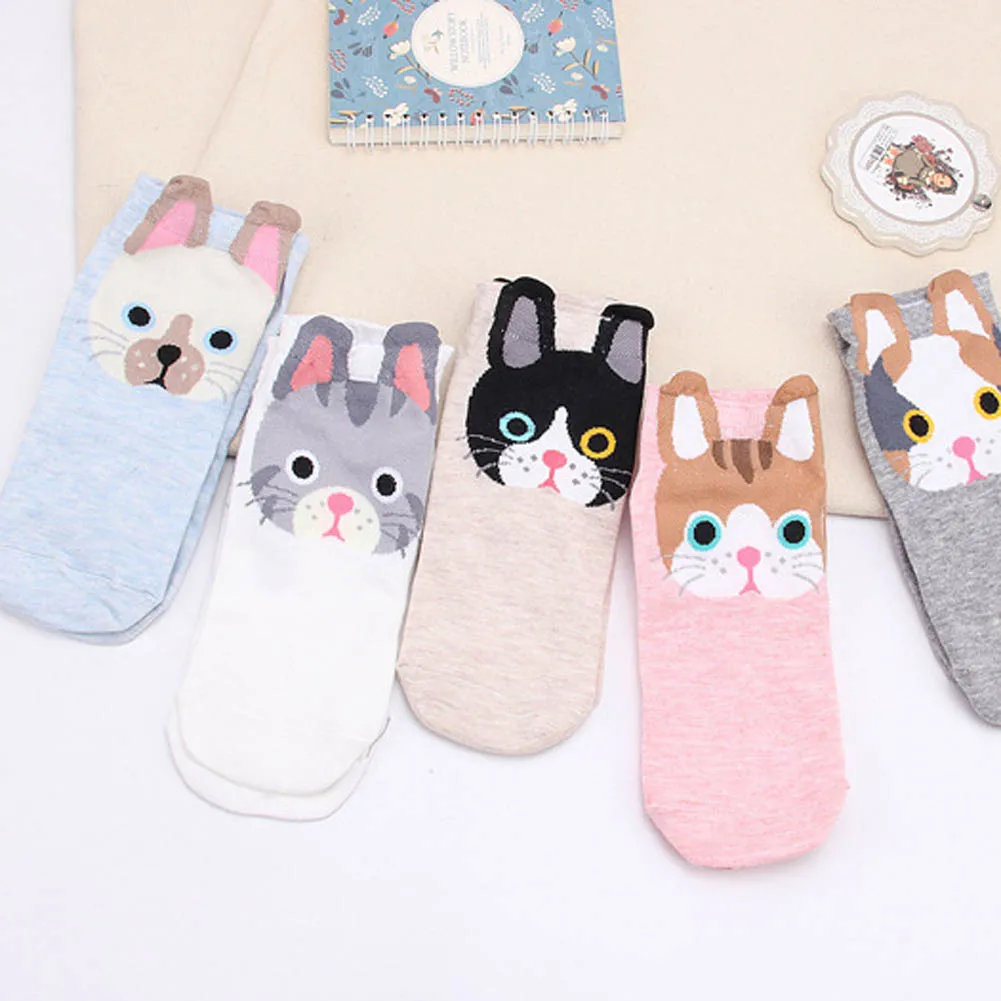 New women lovely dogs Socks cute cartoon sox summer South Korean style ...