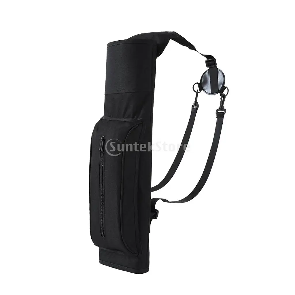 

Large Back Archery Quiver Arrow Holder Bag - Shoulder Messenger/ Backpack Type for Carrying 40 Pieces Arrows Outdoor Bow Hunting