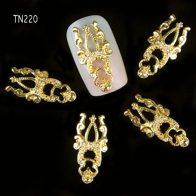 10pcs Charm Jewelry Nail Art Studs Tools Diy Alloy 10pcs Charm Jewelry Nail Art Studs Tools Diy Alloy Decorations Gold Glitter Rhinestones For