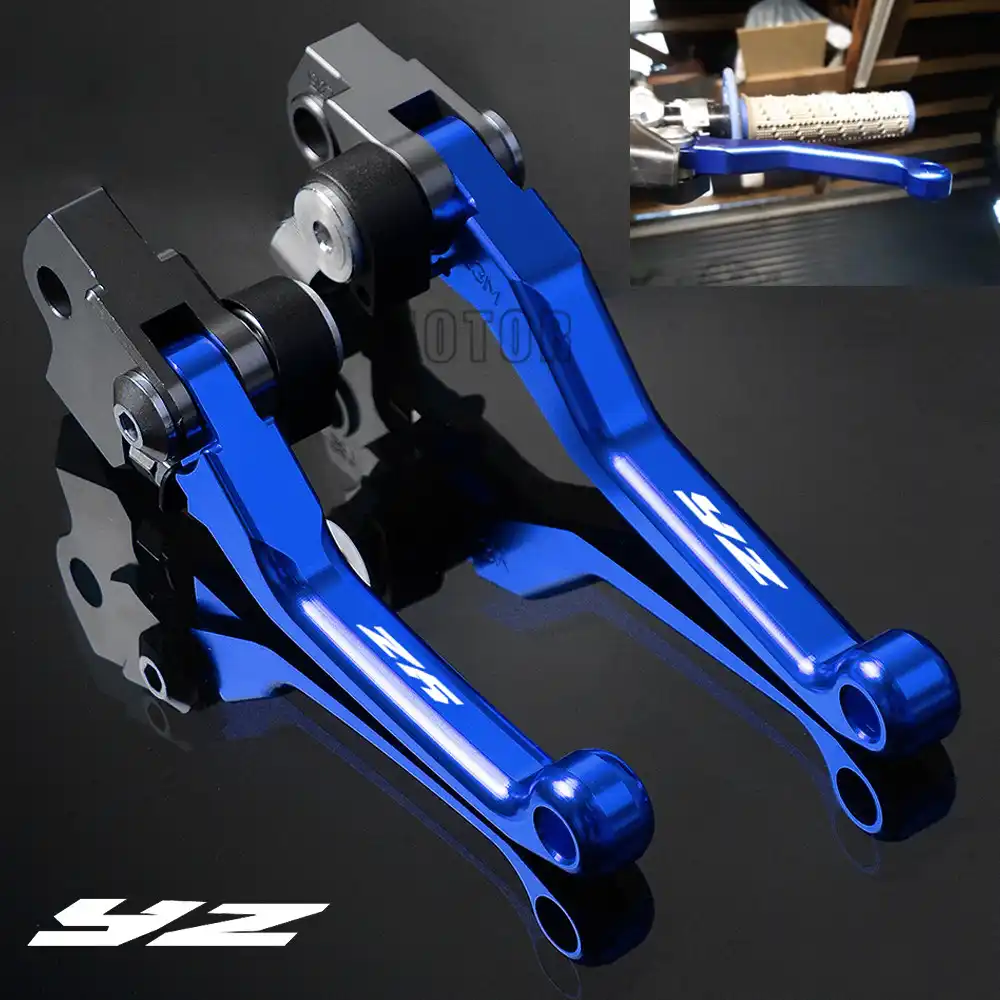 CNC Pivot Brake /& Clutch Levers For Yamaha YZ250 2015-2019 YZ250X 2016-2019 Blue
