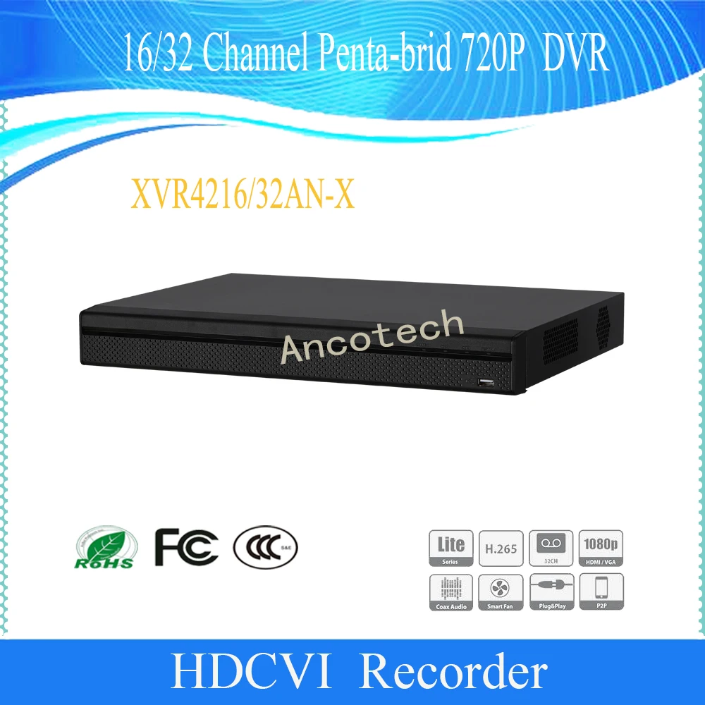 Английский Dahua CCTV 16/32Ch H.265/H.264 XVR безопасности Penta-brid 720P DVR DH-XVR4216AN-X/DH-XVR4232AN-X