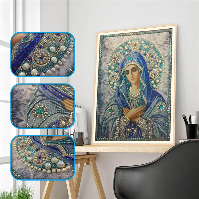 

Special Shaped Diamond Painting DIY 5D Partial Drill Cross Stitch Kits Crystal Rhinestone Of Picture Serial Diamond Embroidery A