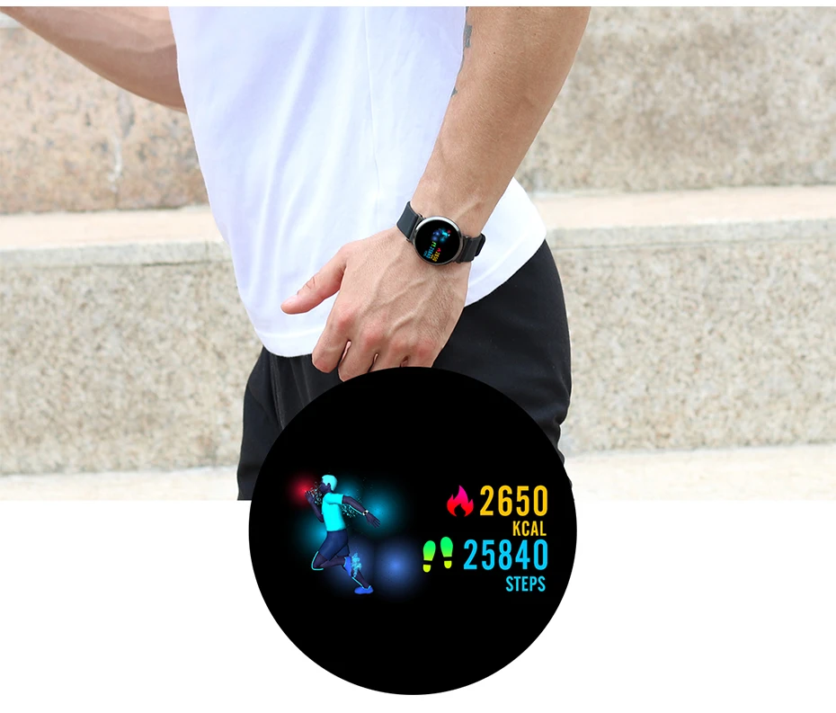 smart watch blood pressure heart rate monitor (2)