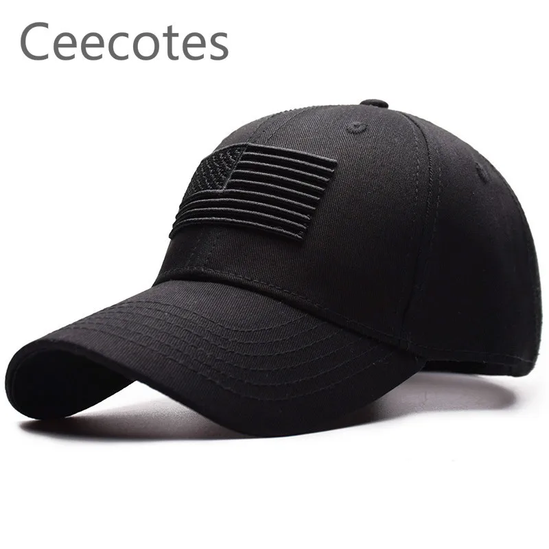 

Ceecotes Tactical Baseball Cap Patriotic Men Summer USA Flag Sun Protection Snapback Cap Male Fashion Casual Golf Baseball Hat