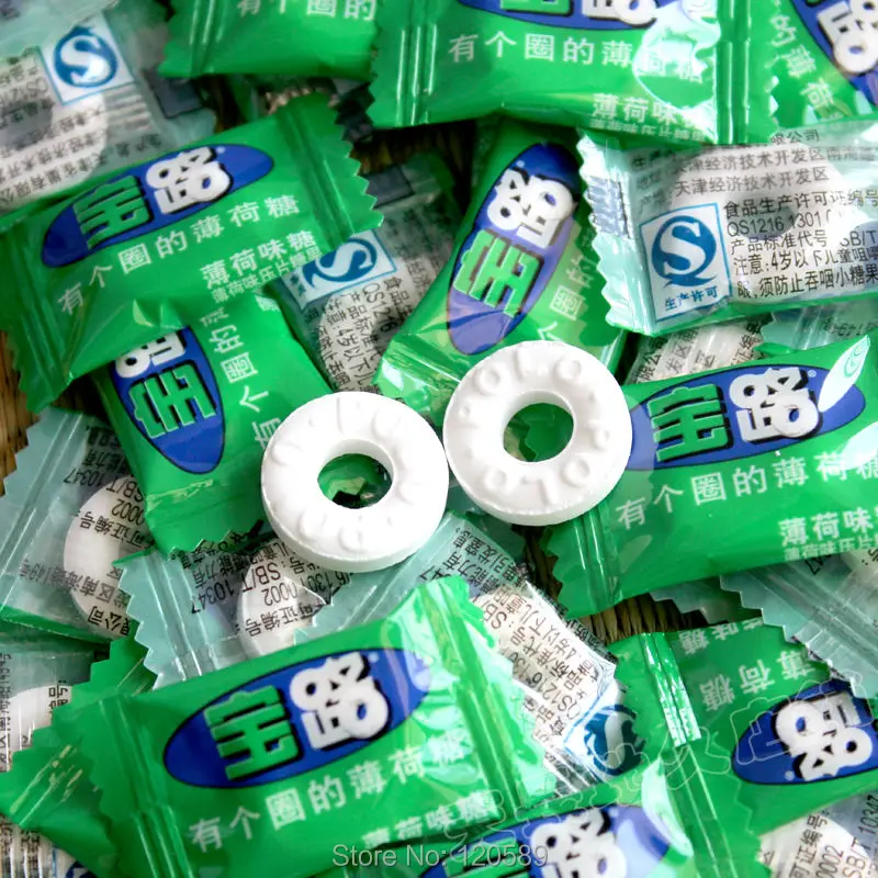35 Pcs Polo Mint Candy, 60g Polo Circle Mint Candy, Chinese Snack