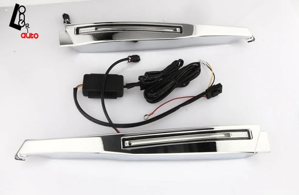 car styling 2x LED DRL Driving Daytime Running Light Fog Light For