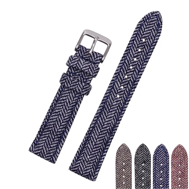 EACHE Wool Watch Strap Popular Cloth Watch Straps British style Watch
