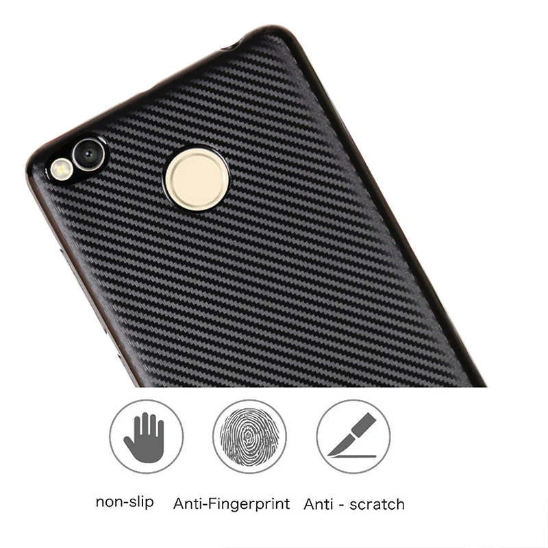 carbon fiber silicone case xiaomi redmi 3s (6)