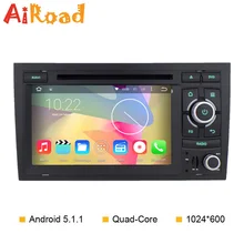 7 inch Quad Core 1024*600 Car GPS Navigator for Audi A4 Android 5.1.1 DVD Player S4 RS4 8E 8F B9 B7 Radio Navigation System Wifi