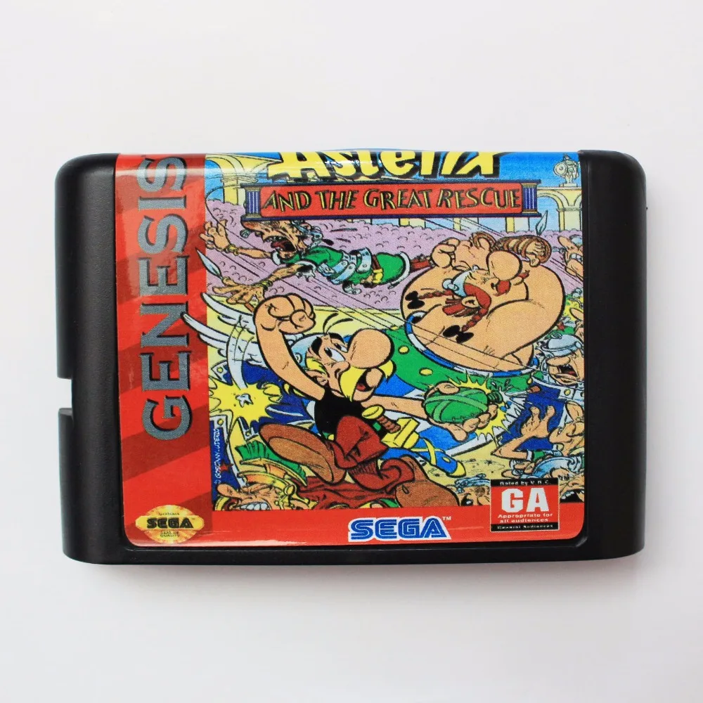 Asterix And The Great Rescue NTSC USA 16 bit MD Game Card для Sega Mega Drive Genesis|16 bit|md game16 md |