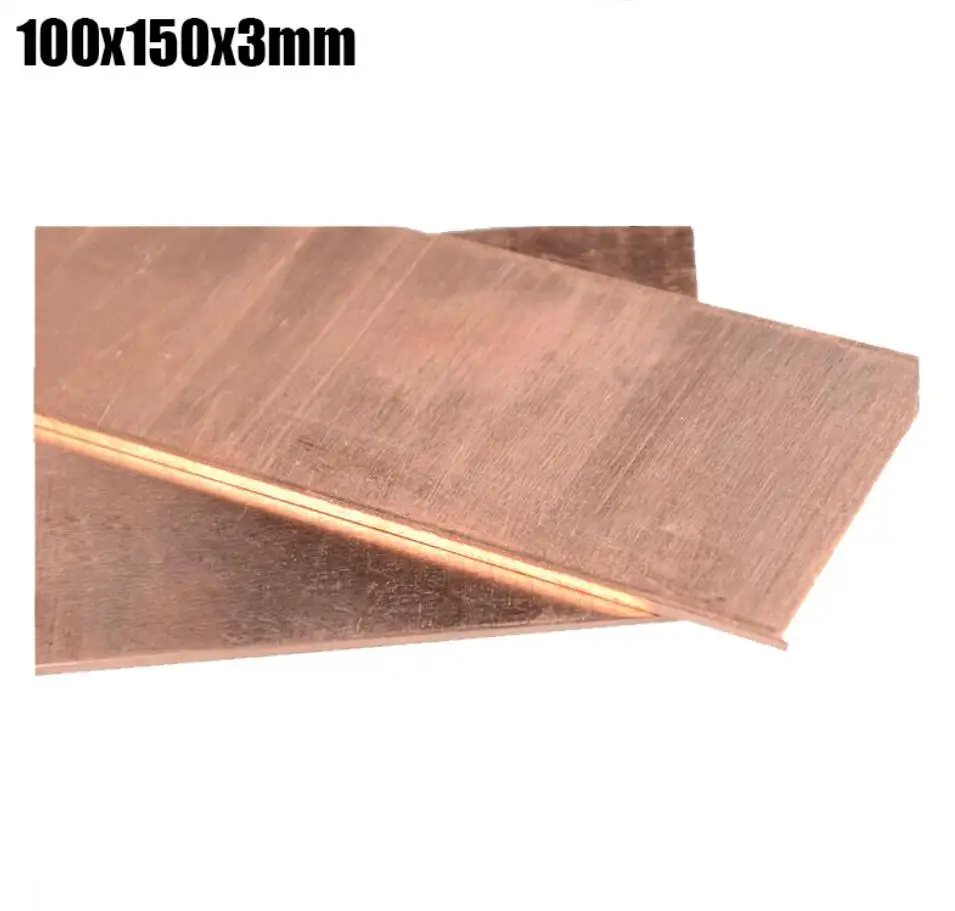 100x150x3 мм handguard медный блок теплоотвод лист домашний DIY нож Материал