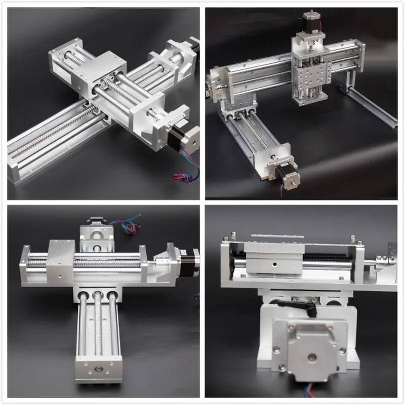 100 мм 200 мм ход Линейный модуль раздвижной стол крест слайд линейный этап SFU1605 шариковый винт движения и мотор драйвер и питание питания