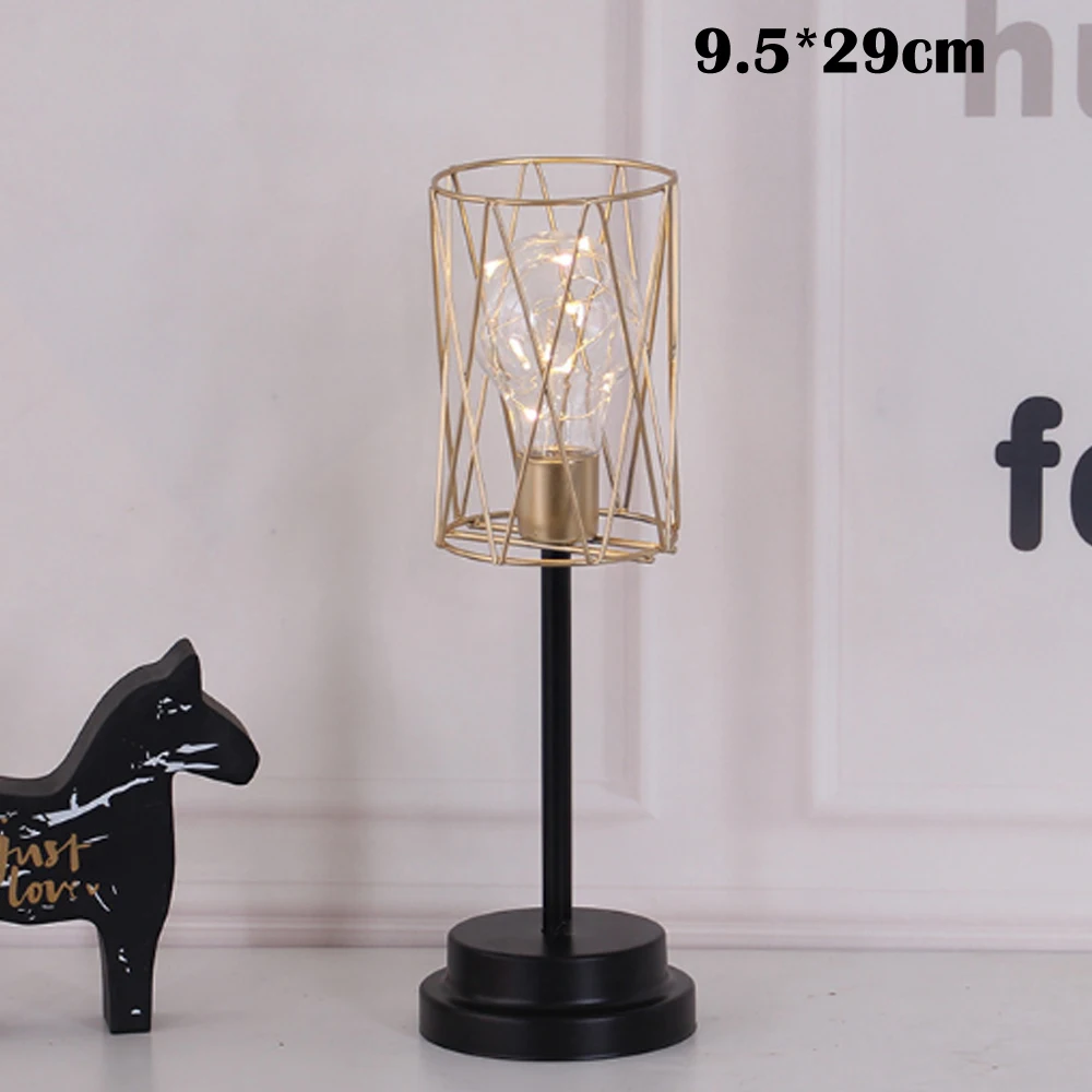 Generic 2019 Brand New Style Retro Black Geometric Wire Industrial LED