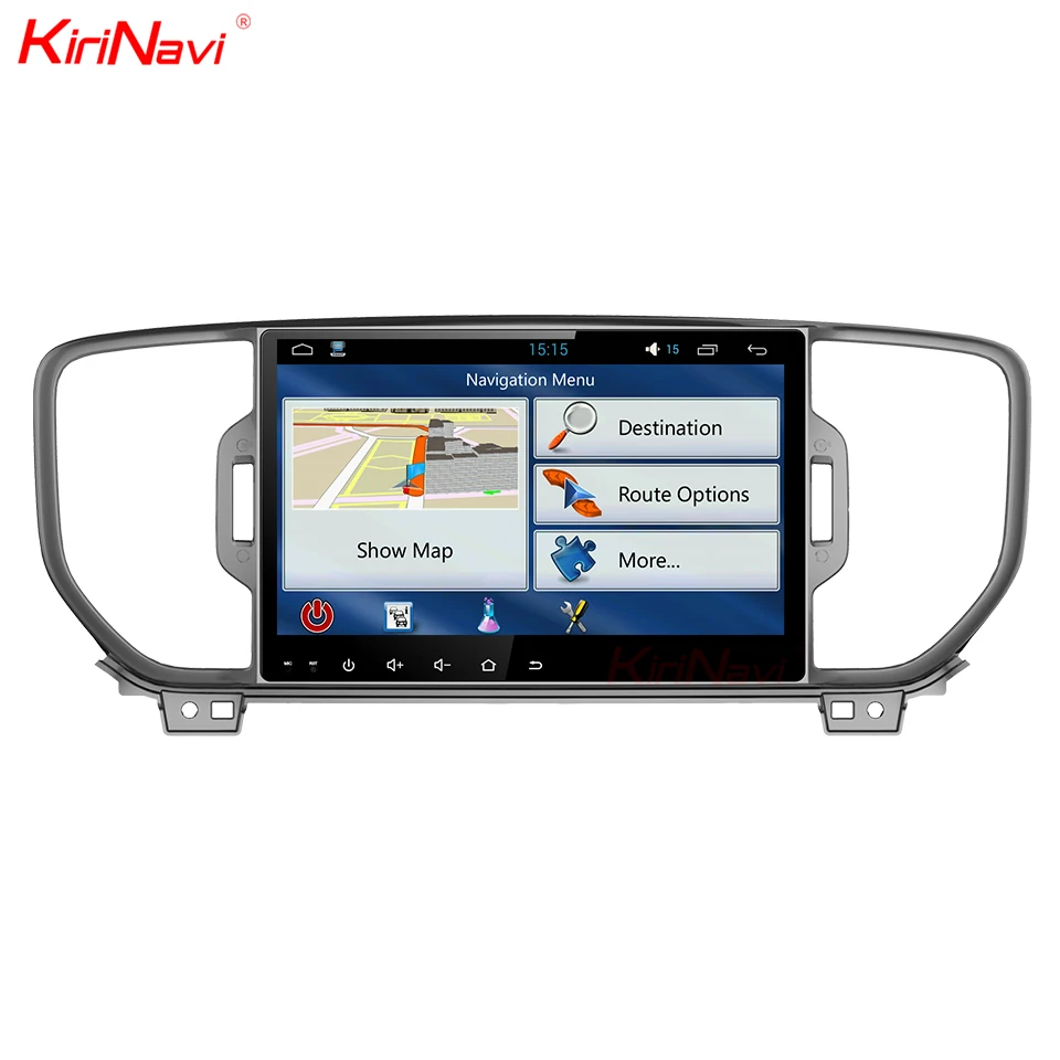 Flash Deal KiriNavi Octa Core Android 7.1 Car DVD GPS Player For Kia Sportage Multimedia Player Audio Stereo Radio GPS Navigation RDS BT 4G 5