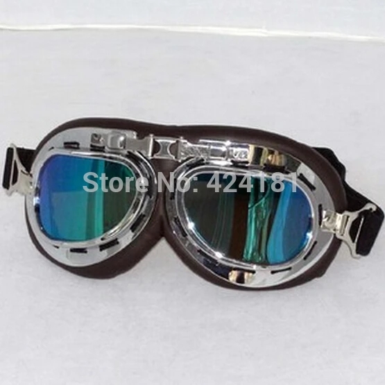 New T01 Goggle Biker Pilot Windproof Dustproof Motorcycle Scooter Steampunk Cruiser Helmet Goggles Eyewear Glasses | Автомобили и