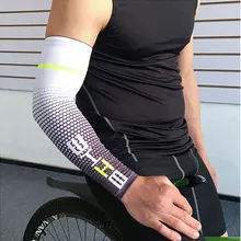 1 пара Для мужчин письмо беговой наручный рукава крутая рубашка дышащий для занятий спортом на улице, защита от солнца, УФ защитные манжеты Обложка баскетбол нарукавники для велоспорта