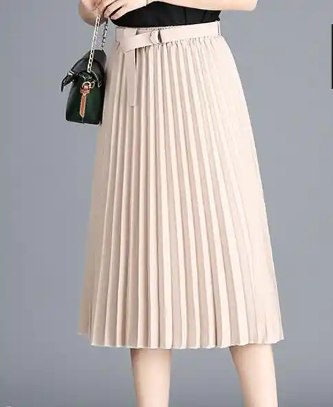pleated long skirts