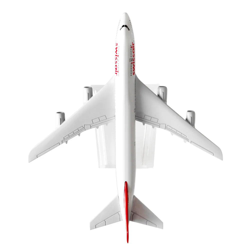 1: 400 швейцарских воздушных линий модель самолета Boeing 747 16 см из сплава мужские