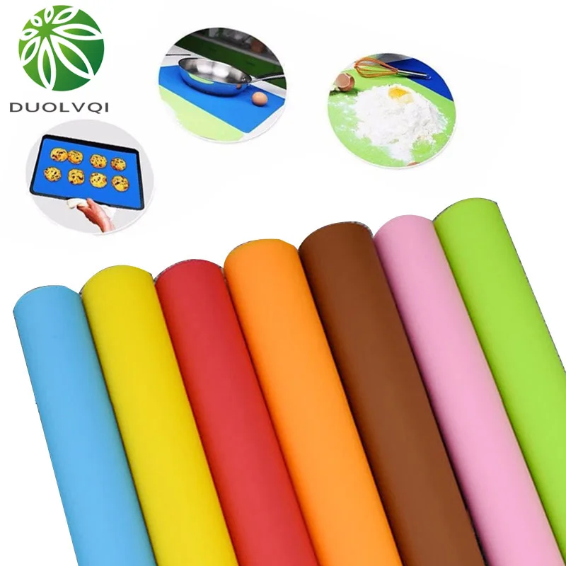 

40x30cm Heat Insulation Mats Kid Desk Mat Silicone Table Mat Waterproof Anti-skid Cup And Bowl Pads 1pc Practical Tableware Mat