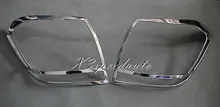 Chromed ABS Plastic 2PCS Tail Rear Light Cover Trim For Toyota Highlander 2011 2012 2013