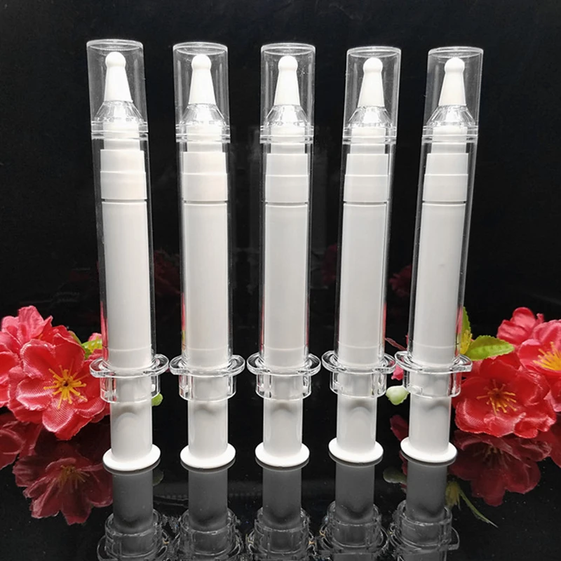 

10pcs Airless Pump Bottles Empty Bottle Containers Plastic Eye Cream Tube White Nozzle Sample Hyaluronic Acid Tubes 10ml 20ml