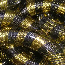 Металлическая черная золотая полоса Cyberlox трубчатый кринолин для наращивания волос 60 ярдов 16 мм