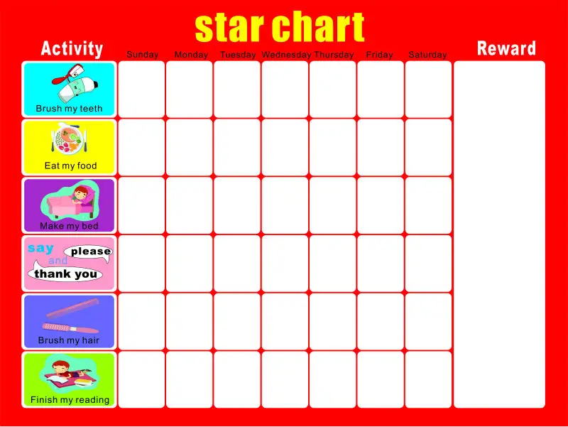 Magnetic Star Reward Chart