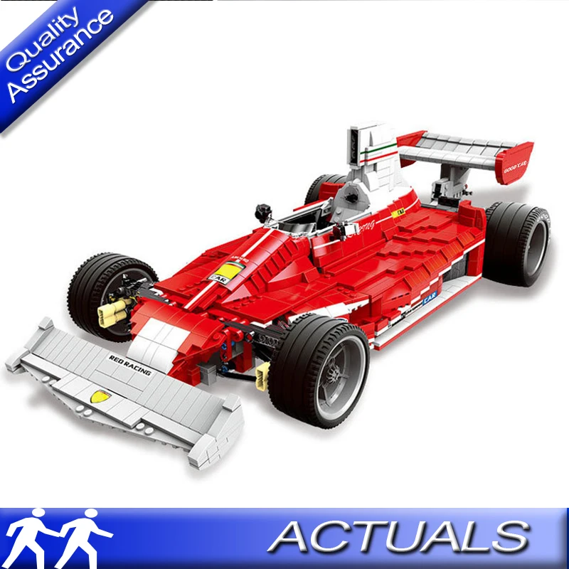 

Xingbao 03023 Red Power Formula 1 Car F1 Racer Building Blocks Model Assembled Toy Hobbies Toy Boy Gift Compatible with Lego MOC