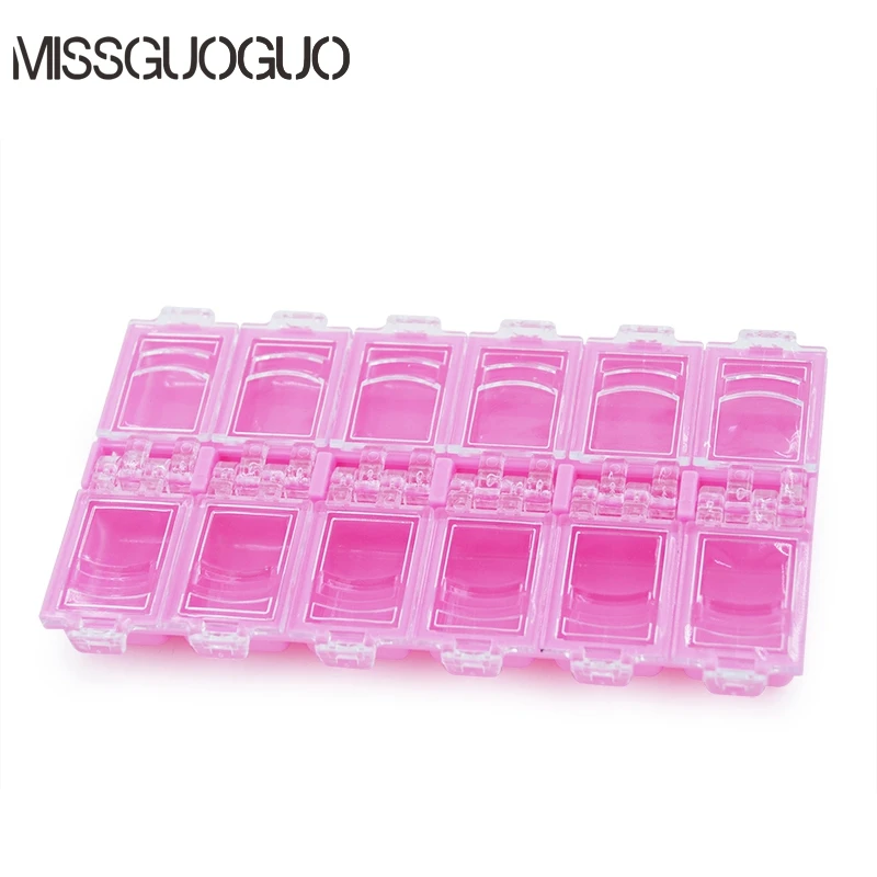 Pink Multi Utility Plastic Storage Case Professional Nail Art Box