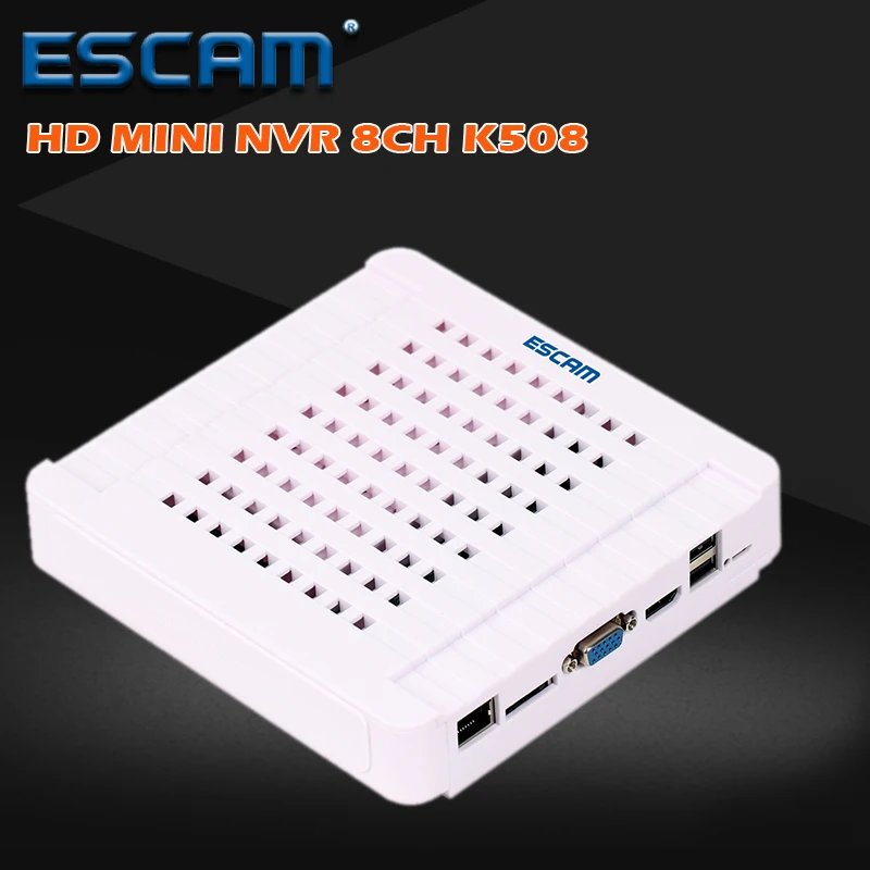 

ESCAM MINI NVR K508 NVR K516 8CH 16CH 1080P Onvif IP Camera System 2.0MP Network Video Recorder P2P Cloud HDM Support 4TB HDD